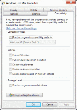 Приховати Windows Live Mail у системному треї Windows 7