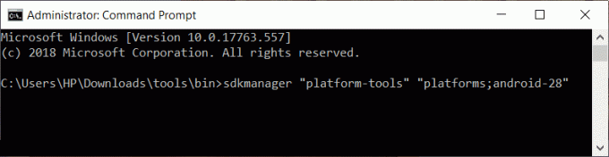 قم بتثبيت SDK Command Line على نظام التشغيل Windows 10 باستخدام CMD | قم بتثبيت ADB على نظام التشغيل Windows 10