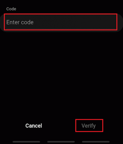Code eingeben - Überprüfen Sie die Telefonnummer des Samsung-Kontos