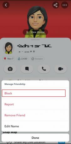auf Snapchat blockieren