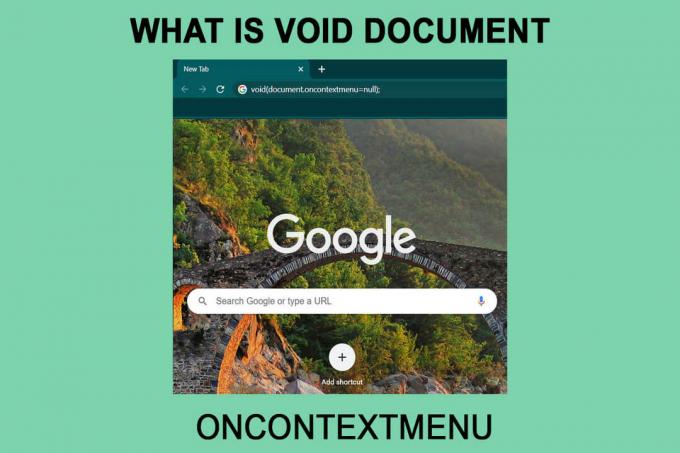 Vad är Void Document Oncontext Menu