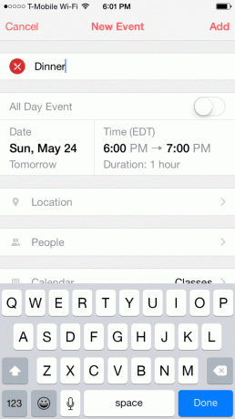 Sunrise Add Event Ios App 576X1024