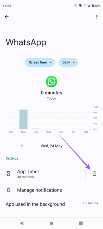 διαγραφή app timer android 