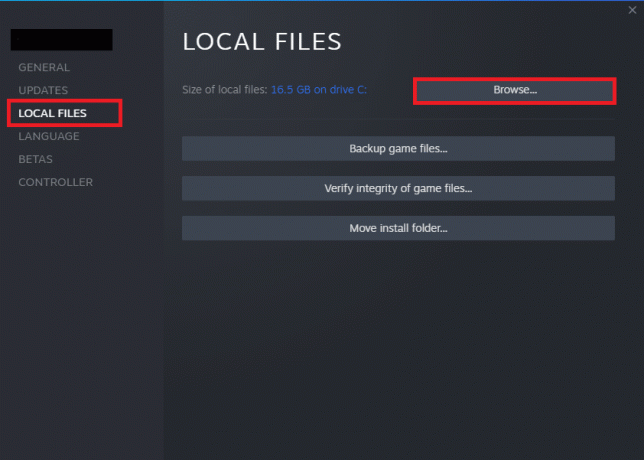 Ora vai alla scheda FILE LOCALI e fai clic sull'opzione Sfoglia... per cercare i file locali sul tuo computer