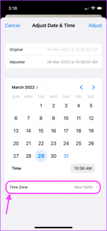 Muokkaa päivämäärän ja kellonajan EXIF-tietoja iPhone 8:ssa