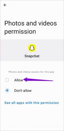 Leiskite „Snapchat“ pasiekti jūsų saugyklą „Android“.