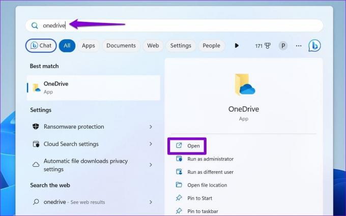 Öffnen Sie OneDrive unter Windows