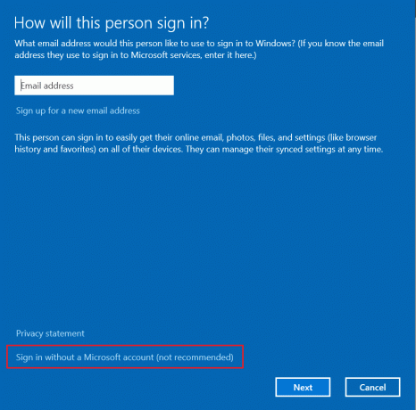 Creați un profil de utilizator nou în Windows 10 PC