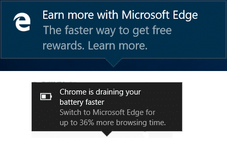 Windows 10 Microsoft Edge 알림 비활성화