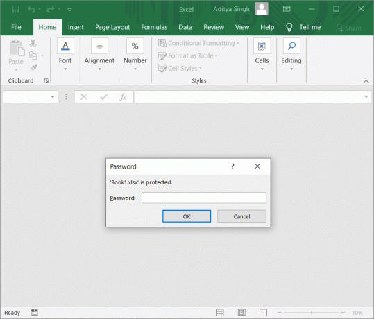 Excel 파일에서 암호를 제거하는 방법