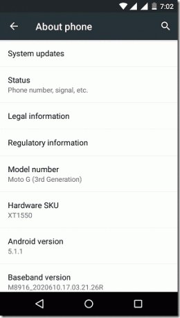 ОС Android Moto G