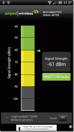 „Wifi Analytics“, skirta „Android 5“.