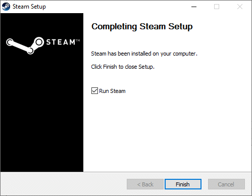 Vänta tills installationen är klar och klicka på Slutför. Fixa Steam Content File Locked