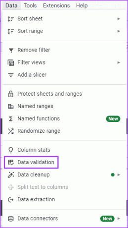 cum să utilizați validarea datelor în foile Google 4