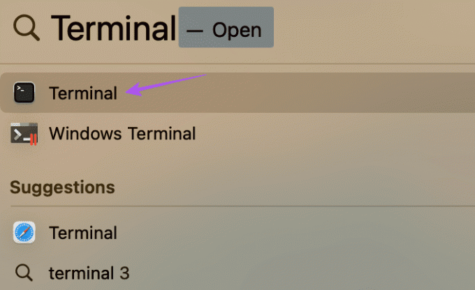 otwórz terminal na komputerze Mac 1