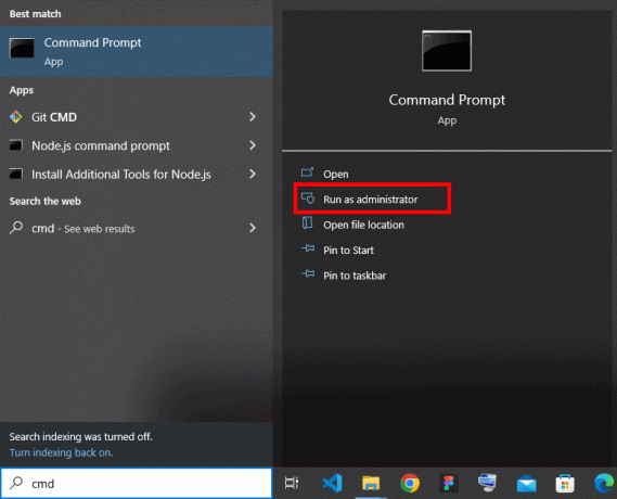 Cliquez avec le bouton droit sur Invite de commandes et sélectionnez Exécuter en tant qu'administrateur dans les options. | télécharger peinture classique pour windows 10