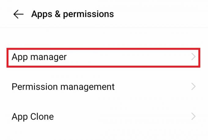 Trykk på App manager. Slik endrer du Snapchat-varslingslyd på Android