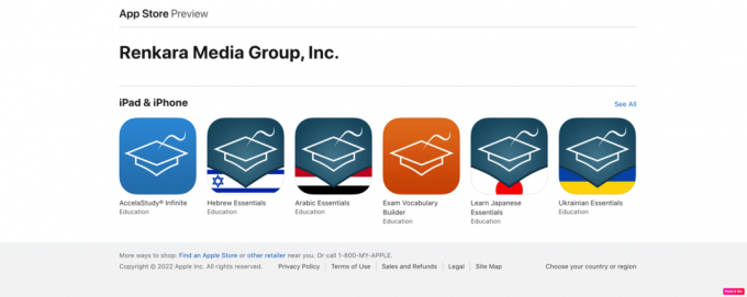 anteprima dell'app store dei gruppi multimediali Renkara