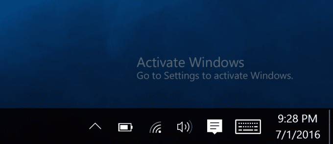 Ta bort Activate Windows Watermark från Windows 10