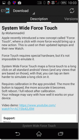 Système étendu Force Touch 3