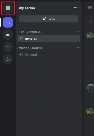 klepněte na ikonu zprávy | Jak se s někým spřátelit v mobilní aplikaci Discord pro Android