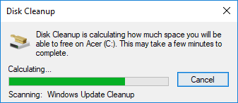 Disk Cleanup sekarang akan menghapus item yang dipilih | Hapus File Sementara Di Windows 10