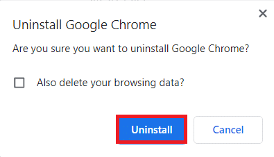 Cliquez sur Désinstaller dans la fenêtre contextuelle pour confirmer. | RESULT_CODE_HUNG