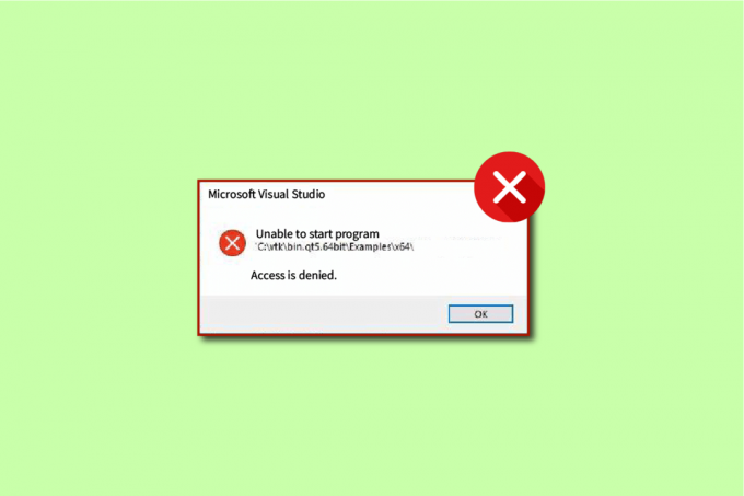 Fix Programm kann nicht gestartet werden Visual Studio-Zugriff verweigert