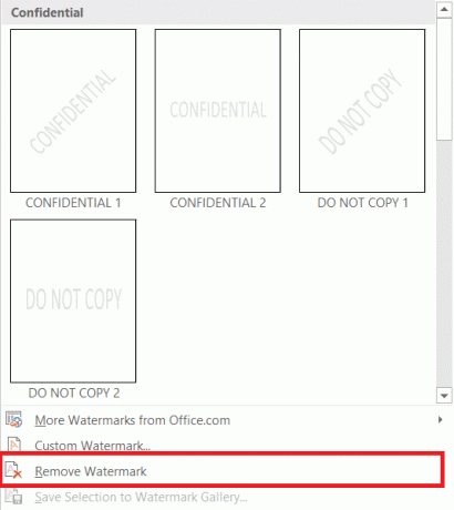 Натисніть «Видалити водяний знак».