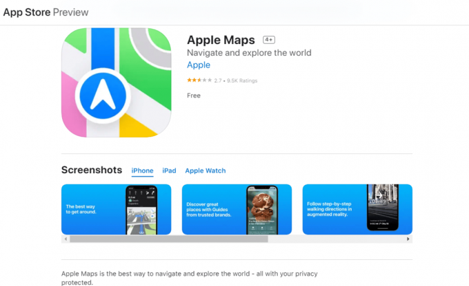 Apple Maps na App Store