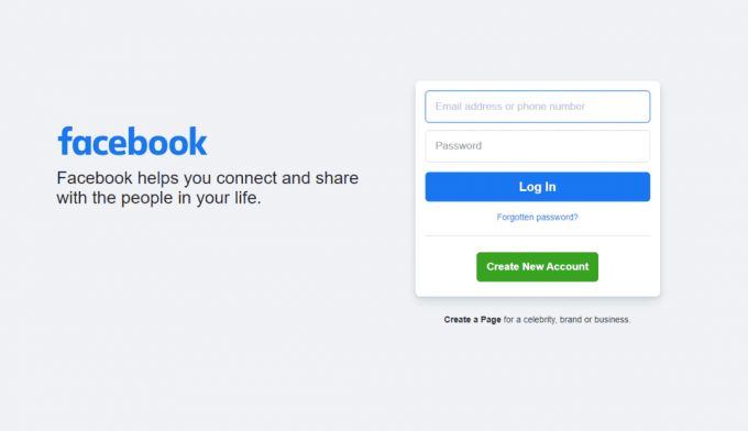 Connectez-vous à votre compte Facebook dans un navigateur