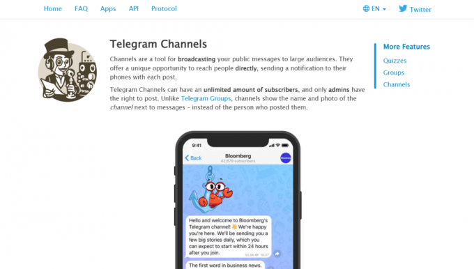 Telegramos kanalai