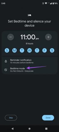 Schlafenszeitmodus für Android