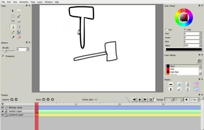 Animación Pencil2D