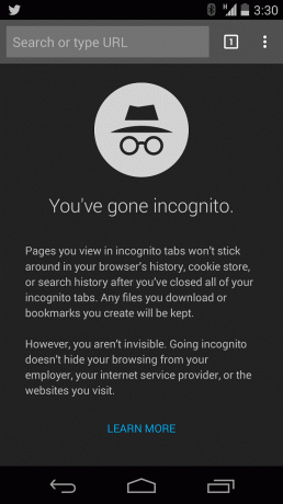 Inkognito-Modus auf Android (Chrome)
