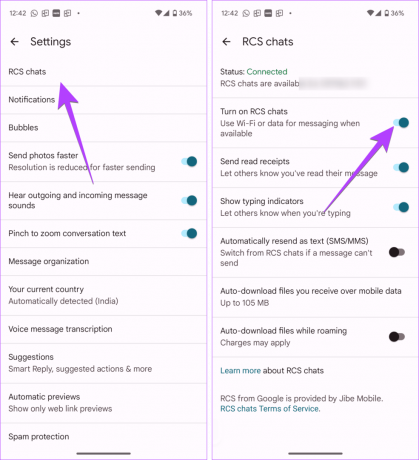 Desativar RCS do Android