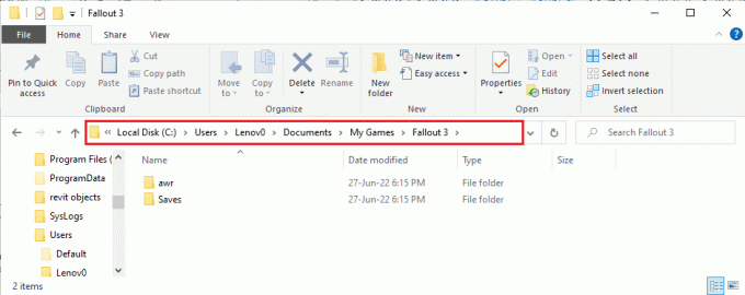 отворете Windows Explorer и отидете до папката Fallout 3 