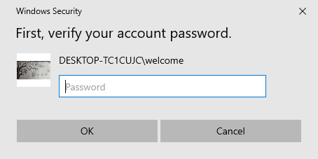 Legen Sie Ihre Passwort-PIN fest. Task-Scheduler-Fehler beheben