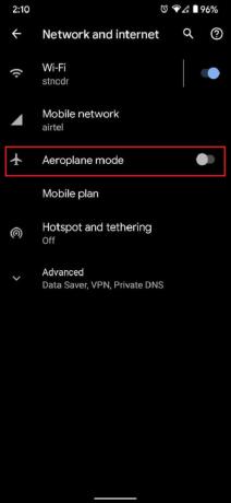 Aktiver flymodus | Reparer mobilnettverk som ikke er tilgjengelig for telefonsamtale