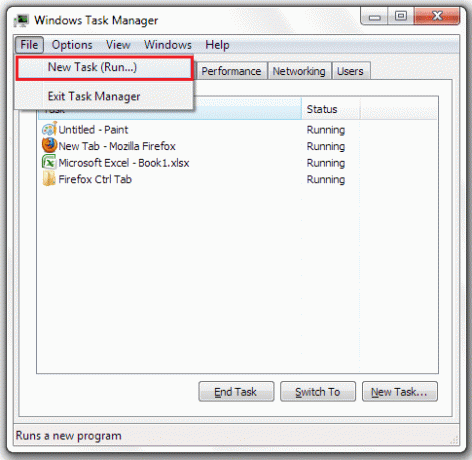 Task Manager Ny uppgift