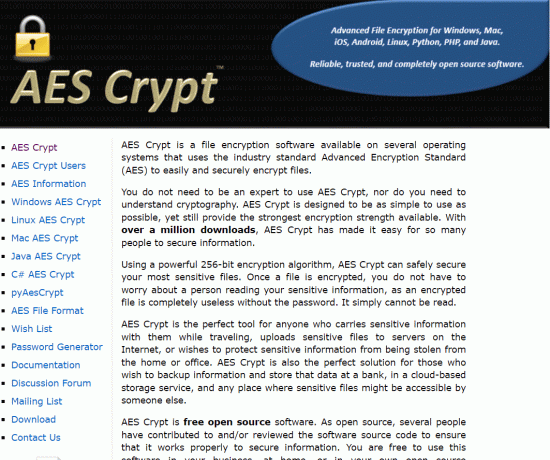 Crypte AES