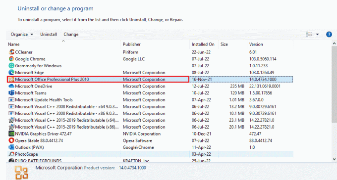 იპოვნეთ Microsoft Office პროგრამა