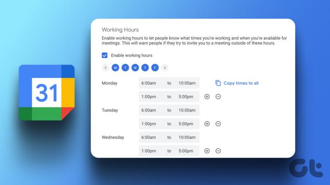 Ορισμός ωρών εργασίας στο Ημερολόγιο Google