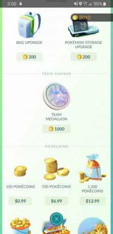 encontrar um Team Medallion na seção Team Change | Mudar a equipe Pokémon Go