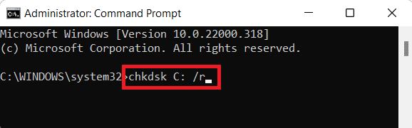 verifique o comando do disco. Como corrigir o erro BSOD do dispositivo de inicialização inacessível no Windows 11