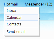 Hotmail კალენდარი