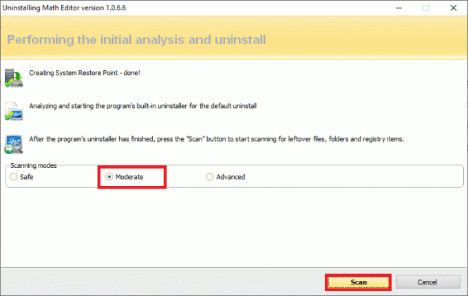 Haga clic en escanear para mostrar todos los archivos restantes en el registro | Cómo reparar la actualización de Avast atascada en Windows 10