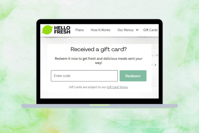 Hur man använder HelloFresh presentkort