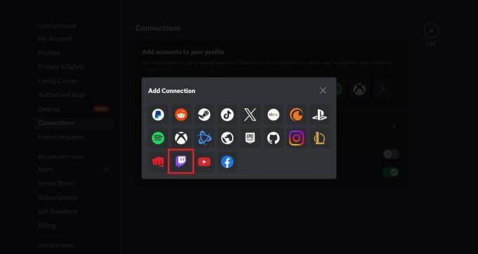 Kliknite ikono Prikaži več – ikona aplikacije Twitch | kako povezati Twitch z Discordom