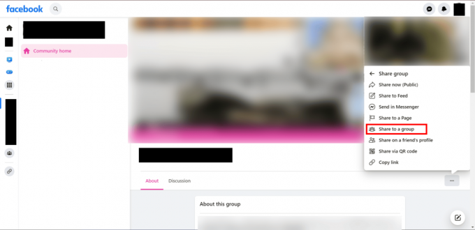 Kliknij Udostępnij grupie | jak udostępnić link do prywatnej grupy na Facebooku